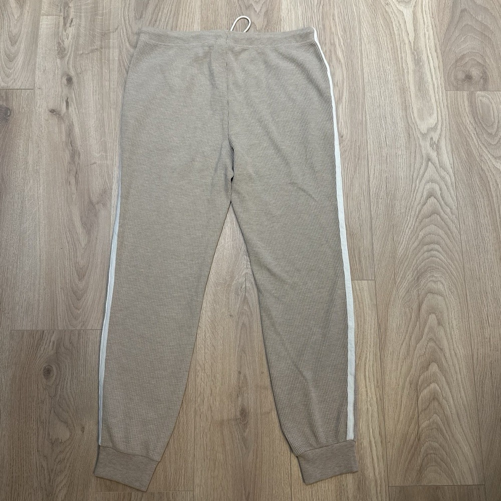 Varley Kelvin Waffle Knit Joggers Side Stripe Sz Large Activewear EUC Women's - Picture 9 of 9